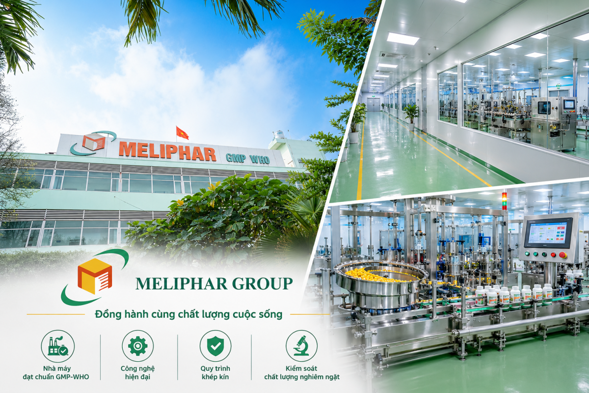 Bình Vị Nam sản xuất tại Nhà máy dược phẩm Meliphar
