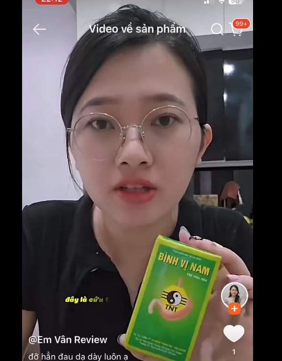 Video khách hàng chia sẻ trải nghiệm sử dụng Dạ dày Bình Vị Nam