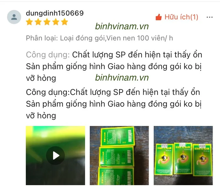 Khách hàng chia sẻ: Sản phẩm dùng ổn, đóng gói không bị vỡ hỏng