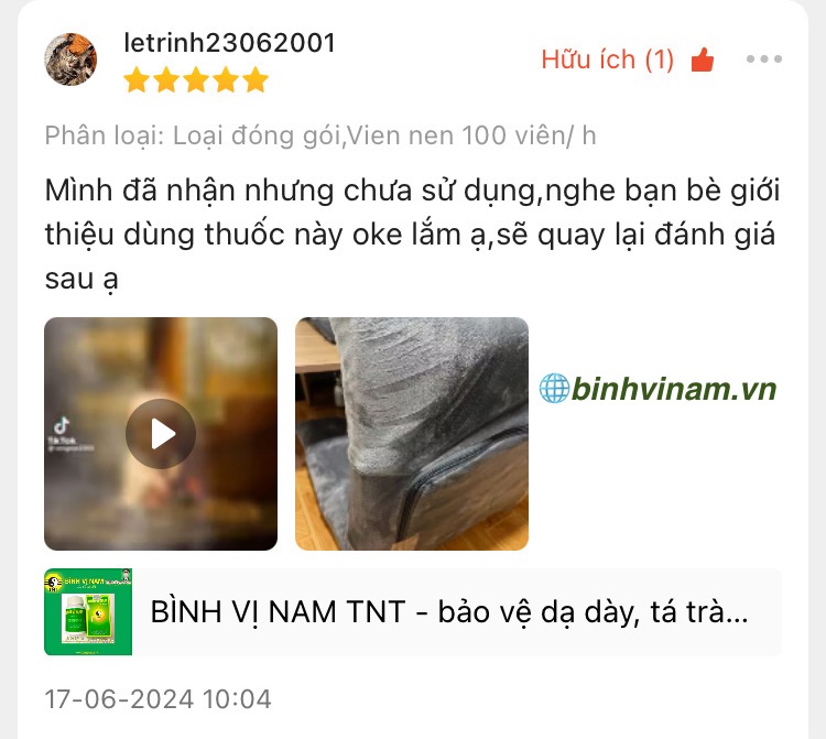 Phản hồi Bình Vị Nam letrinh
