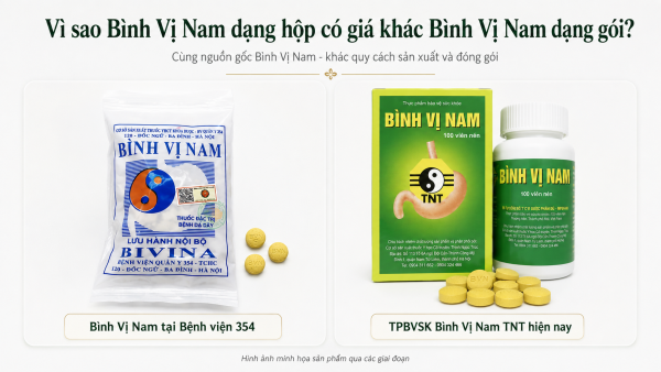 Vì sao bình vị nam dạng hộp đắt hơn bình vị nam 354